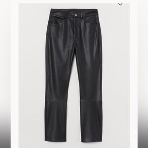 H&M faux leather pants
